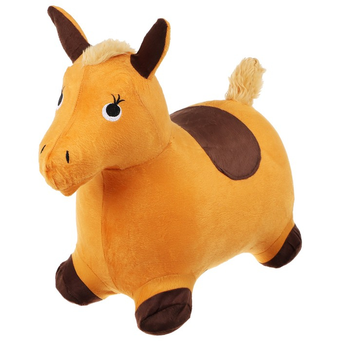 Попрыгун ZABIAKA &laquo;Лошадка&raquo;, текстильная отделка, h=50 см, 1400 г, цвет МИКС