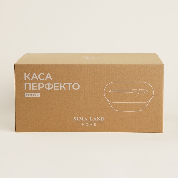 Хлебница металлическая с бамбуковой крышкой SL Home &laquo;каса Перфекто&raquo;, 2 предмета: хлебница 36&times;20&times;15,5 см, нож длина 28,3 см