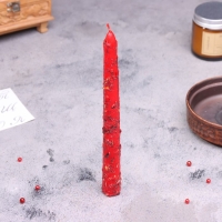 Свеча магическая "Любовная магия" с травой, красная, 20см Свеча магическая "Любовная магия" с травой, красная, 20см