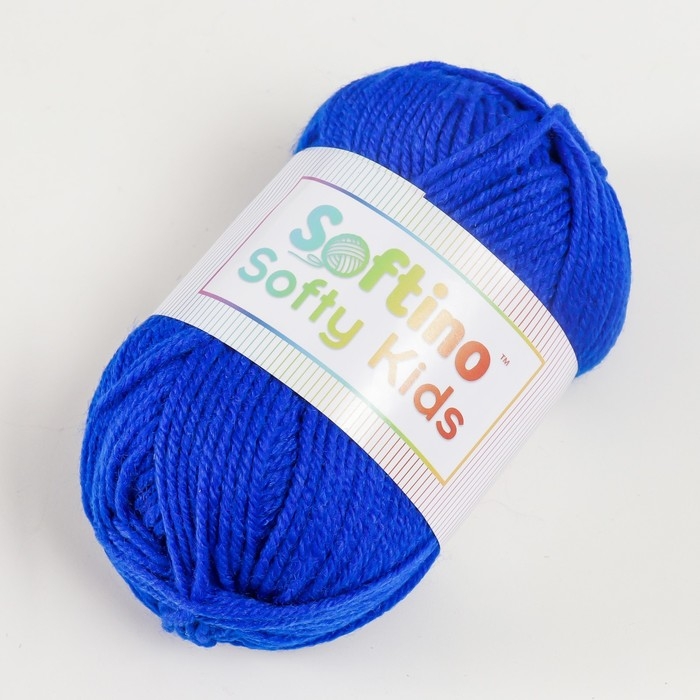 Пряжа 100% акрил "Softy Kids" 90м &plusmn;5м 50 гр цвет 22 сапфировый