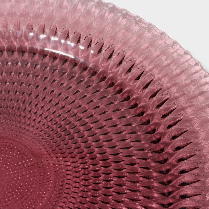 Тарелка - блюдо подстановочное Magistro &laquo;Вилеро&raquo;, d=33 см, цвет розовый