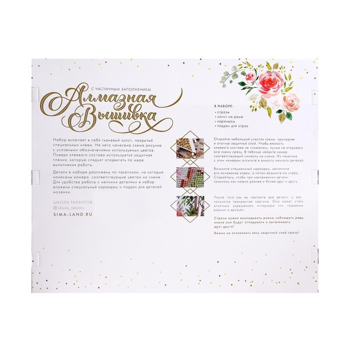 Алмазная мозаика с частичным заполнением на подрамнике &laquo;Кот в венке&raquo;, 50 x 60 см