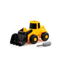 Конструктор-транспорт «Погрузчик», 20 элементов, цвет жёлто-чёрный, в коробке Конструктор-транспорт «Погрузчик», 20 элементов, цвет жёлто-чёрный, в коробке