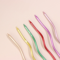 Свечи для торта  "Серпантин" 6  шт, коктейльные, разноцветные