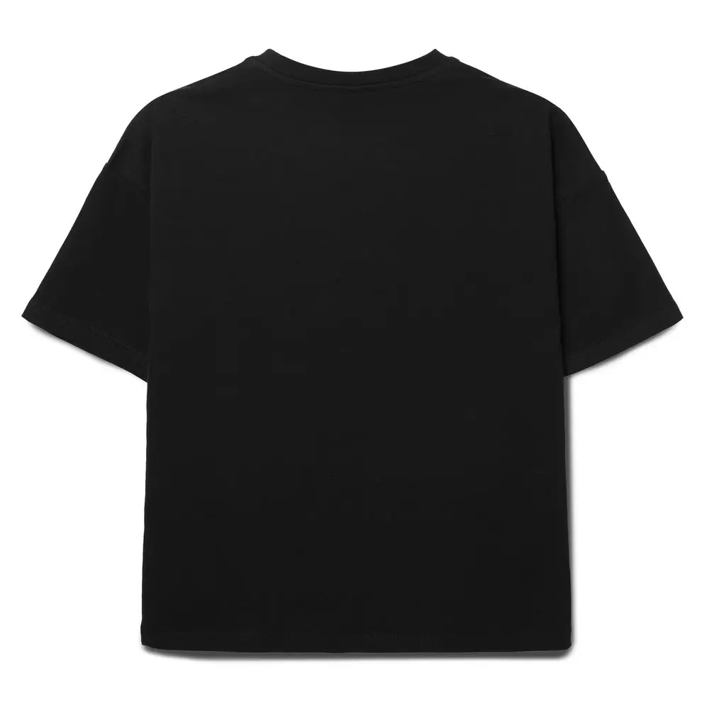 Футболка детская оверсайз Teezer, черная, 8 лет