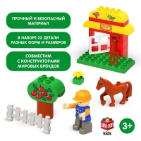 Конструктор &laquo;Лошадка с домиком&raquo;, 22 детали