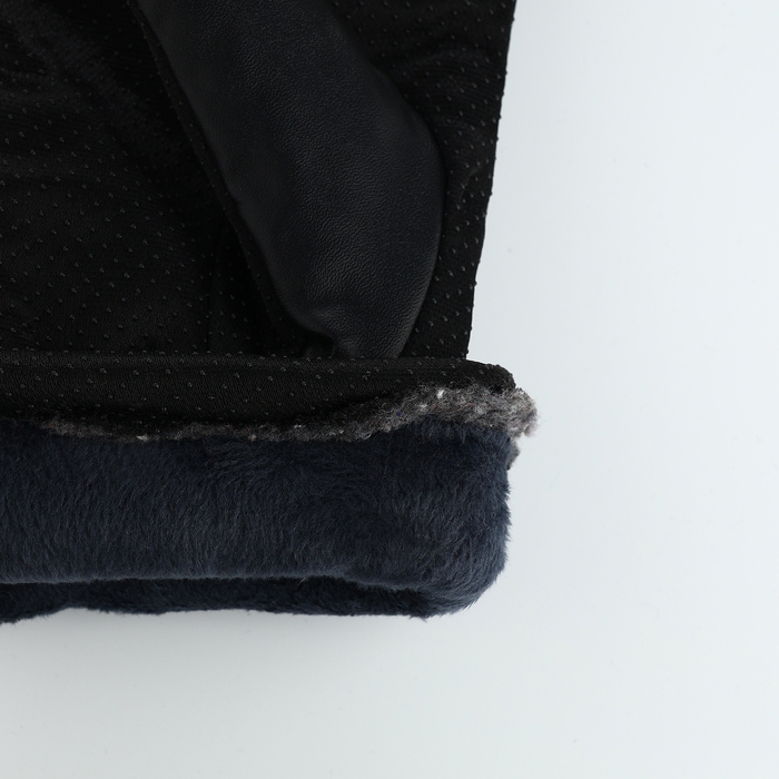 Перчатки мужские, безразмерные, с утеплителем, цвет чёрный Перчатки мужские, безразмерные, с утеплителем, цвет чёрный