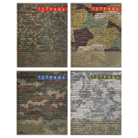 Тетрадь 96 листов в клетку "Милитари", обложка мелованный картон, блок офсет, МИКС Тетрадь 96 листов в клетку "Милитари", обложка мелованный картон, блок офсет, МИКС