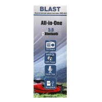 Портативная колонка Blast BAS-461, BT, 10 Вт, microSD, FM, микрофон, 1200 мАч, черная