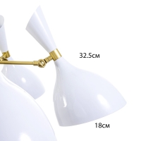 Люстра "Бастони" 6хЕ14 40Вт бело-золотой 70х70х54 см BayerLux