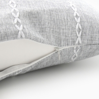Наволочка декоративная Этель Косичка цвет серый,45х45 см полиэстер