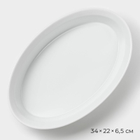 Форма для выпечки из жаропрочной керамики Magistro White gloss, 2,5 л, 34&times;22&times;6,5 см