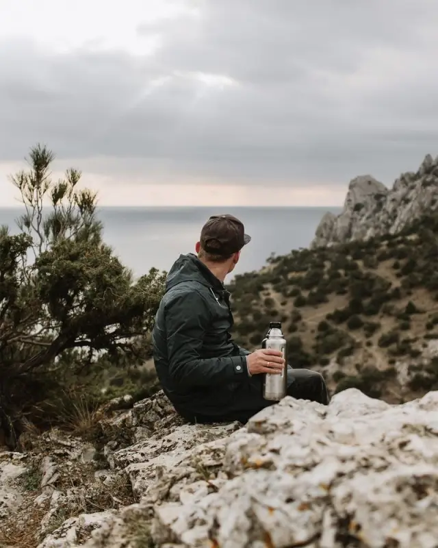 Термос Flask 1000, вакуумный, стальной матовый Термос Flask 1000, вакуумный, стальной матовый