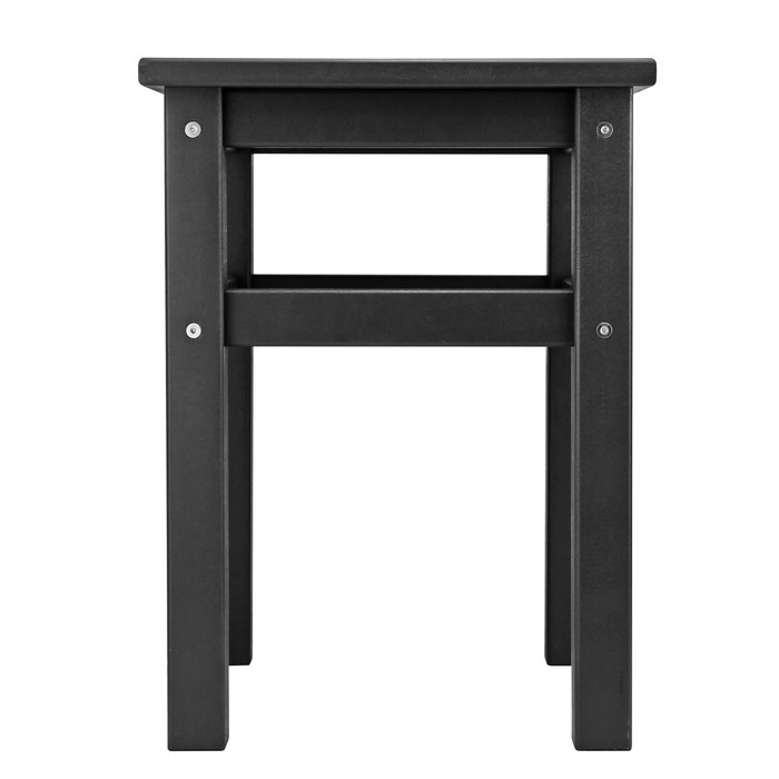 Табурет №1, 330х330х450, до 130 кг, массив Берёзы, Черный