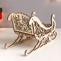 Сувенир "Сани" 23х14х10,5 см (набор 6 деталей)