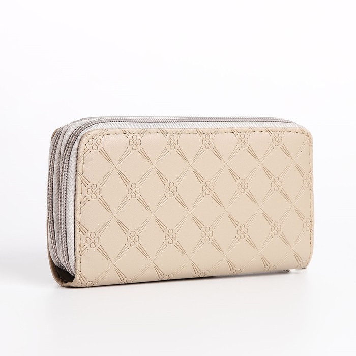 Кошелёк женский на молнии, цвет бежевый Кошелёк женский на молнии, цвет бежевый