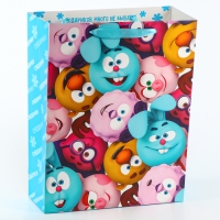 Пакет подарочный, 31х40х11 см, упаковка, 4 вида МИКС