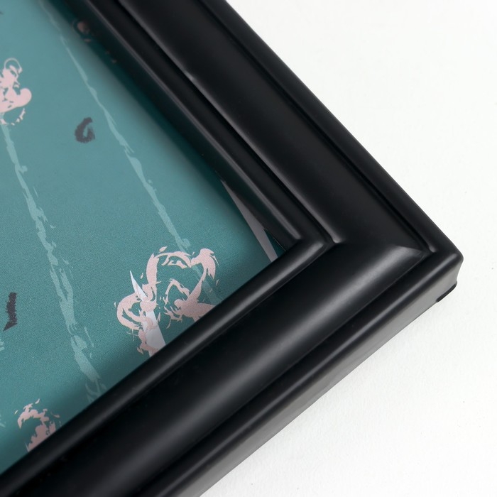 Фоторамка на 4 фото 10х15 см+зеркало Фоторамка на 4 фото 10х15 см+зеркало "Отражение" чёрная набор 5 шт 31х41 см