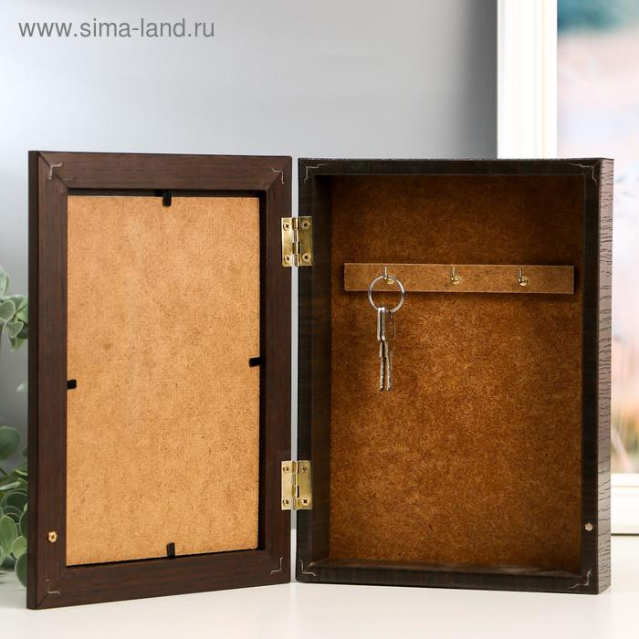 Ключница "Листья" венге 15х21 см МИКС