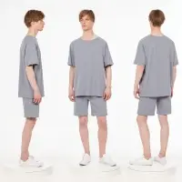 Футболка унисекс T2, серая, размер XL/XXL