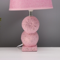 Лампа настольная "Ника" 1х40Вт Е14 розовый 20х20х34см