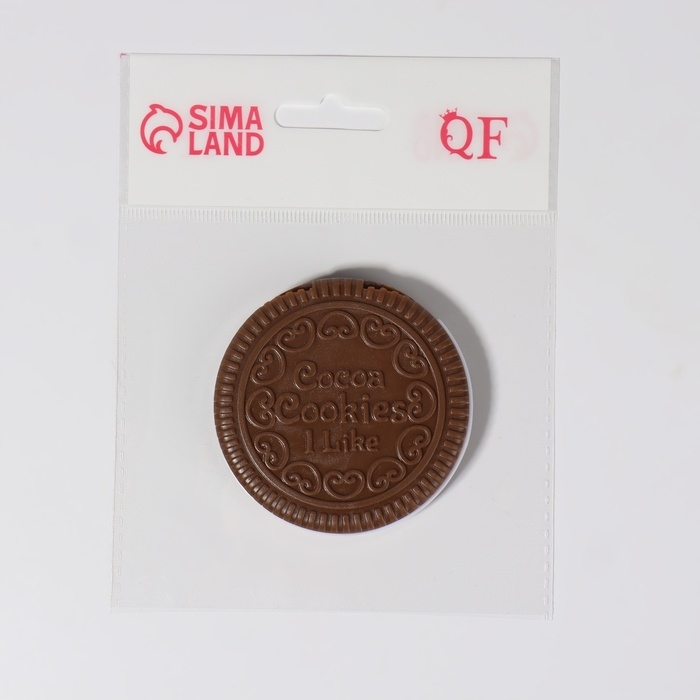 Зеркало складное &laquo;Шоколадное чудо&raquo;, с расчёской, d = 6,6 см, цвет МИКС