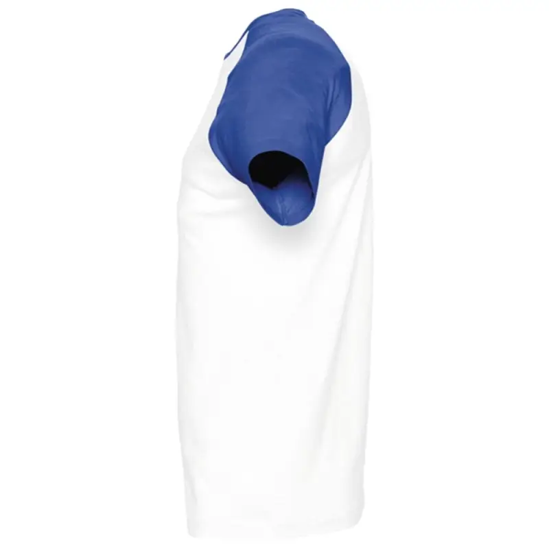 Футболка мужская двухцветная Funky 150, белая с ярко-синим, размер S Футболка мужская двухцветная Funky 150, белая с ярко-синим, размер S