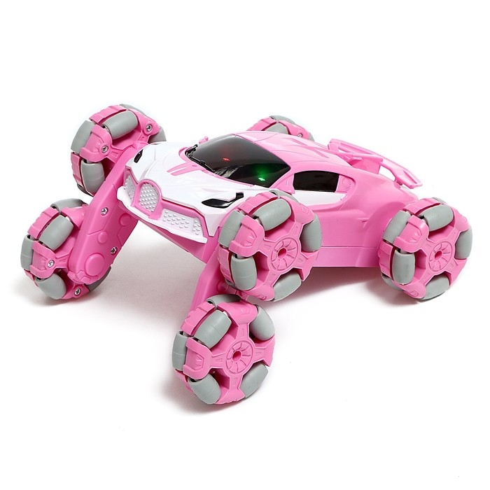 Машина радиоуправляемая &laquo;Трюковая&raquo;, с аккумулятором, дым, цвет розовый