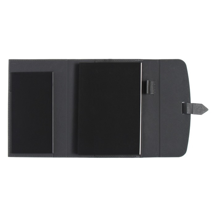 Ежедневник недатированный А5, 136 листов SENATE, обложка искусственная кожа, магнитный хлястик, сменный блок, серый