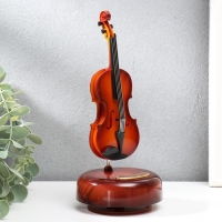 Сувенир пластик музыкальный механический "Скрипка" 21х9,5х9,5 см Сувенир пластик музыкальный механический "Скрипка" 21х9,5х9,5 см