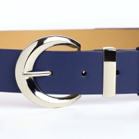 Ремень женский, ширина 3,3 см, винт, пряжка металл, цвет синий Ремень женский, ширина 3,3 см, винт, пряжка металл, цвет синий