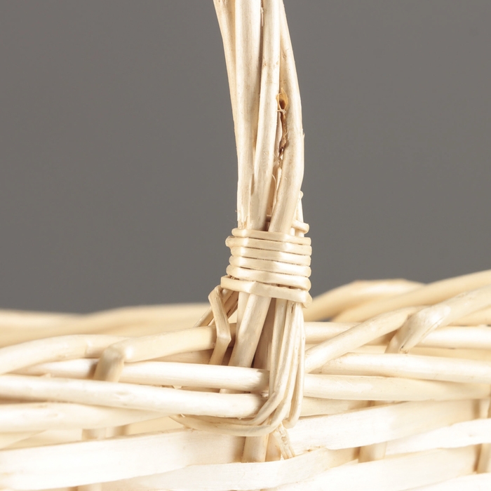 Набор корзин из 3 шт, 42х29х17/43 см, 37х26х15/37 см, 31х21х13/35 см, бежевый, ива