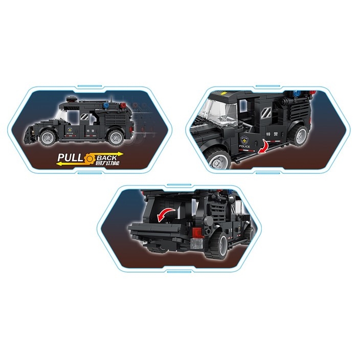 Конструктор Спецназ &laquo;Броневик&raquo;, инерция, 403 детали