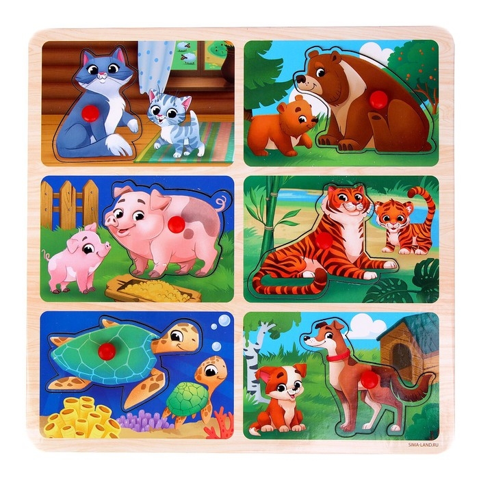 Рамка - вкладыш &laquo;Мама и малыши&raquo;