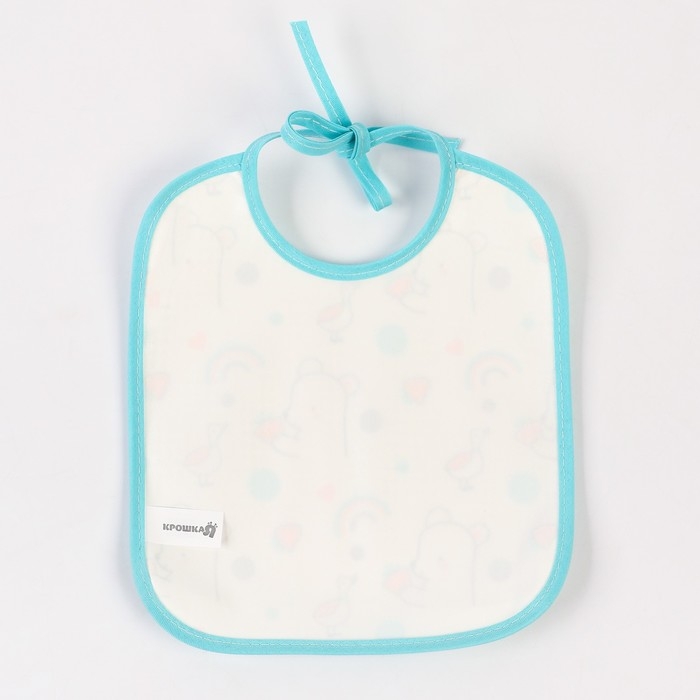 Нагрудник детский Крошка Я, 17х20 см цвет МИКС (фасовка 3 шт) Нагрудник детский Крошка Я, 17х20 см цвет МИКС (фасовка 3 шт)