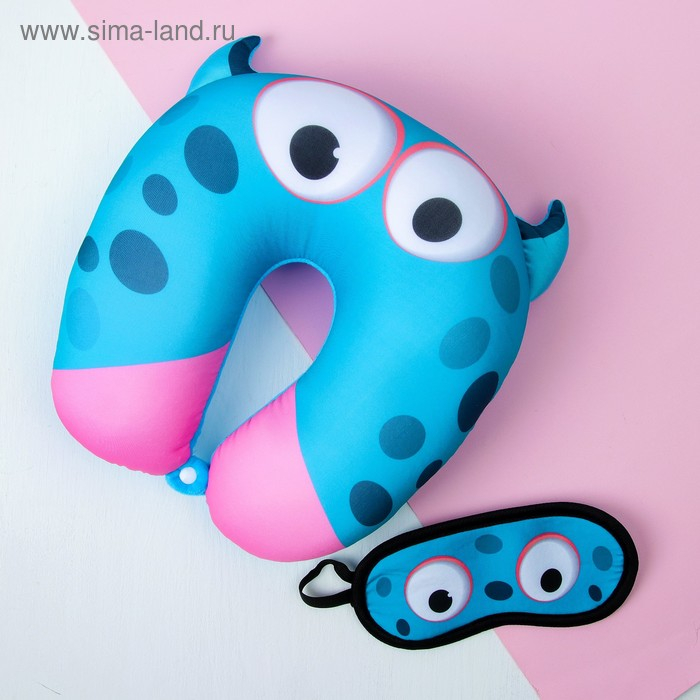 Подголовник-антистресс &laquo;Монстрик&raquo;, с маской