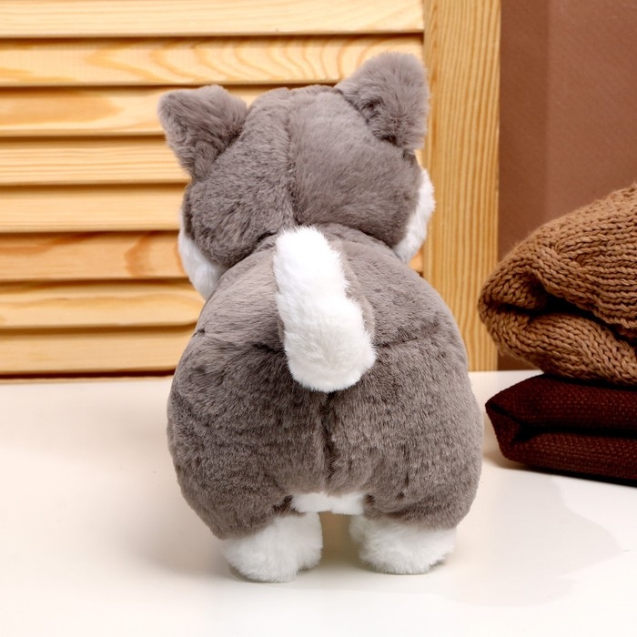 Мягкая игрушка &laquo;Хаски&raquo;, размер 28 см, цвет серый