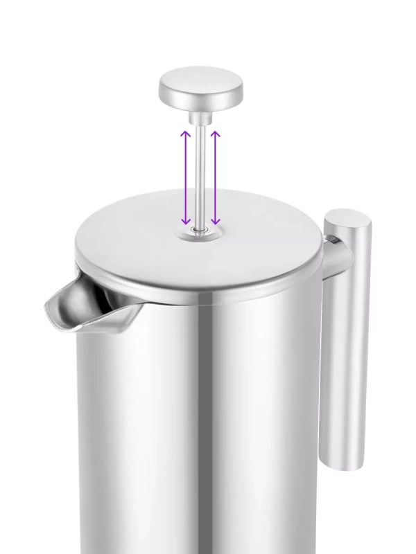 Френч-пресс 1000 мл заварочный чайник КТ-1255 Френч-пресс 1000 мл заварочный чайник КТ-1255