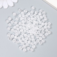 Бусины для творчества пластик "Перламутр прозрачный" набор 20 гр 0,6х0,6х0,6 см