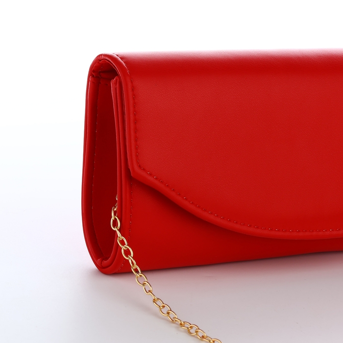 Сумка-клатч на магните, цвет красный