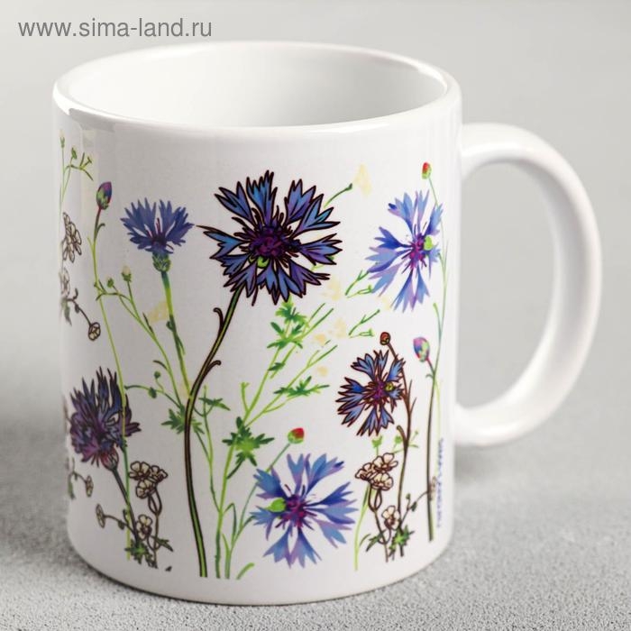 Кружка сублимация Кружка сублимация "Кружка для тёщи" васильки, 320 мл, с нанесением