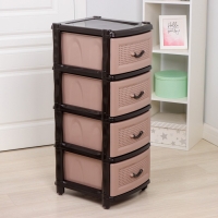 Комод 4-х секционный, цвет бежево-коричневый Комод 4-х секционный, цвет бежево-коричневый