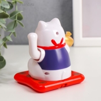 Маятник пластик от солнечной батареи "Кот Манэки-нэко в жилетке" МИКС 9х7,5х7 см Маятник пластик от солнечной батареи "Кот Манэки-нэко в жилетке" МИКС 9х7,5х7 см