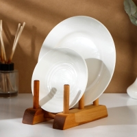 Подставка для разделочных досок, крышек и тарелок Adelica, 17&times;13&times;13 см, пропитано минеральным маслом, берёза