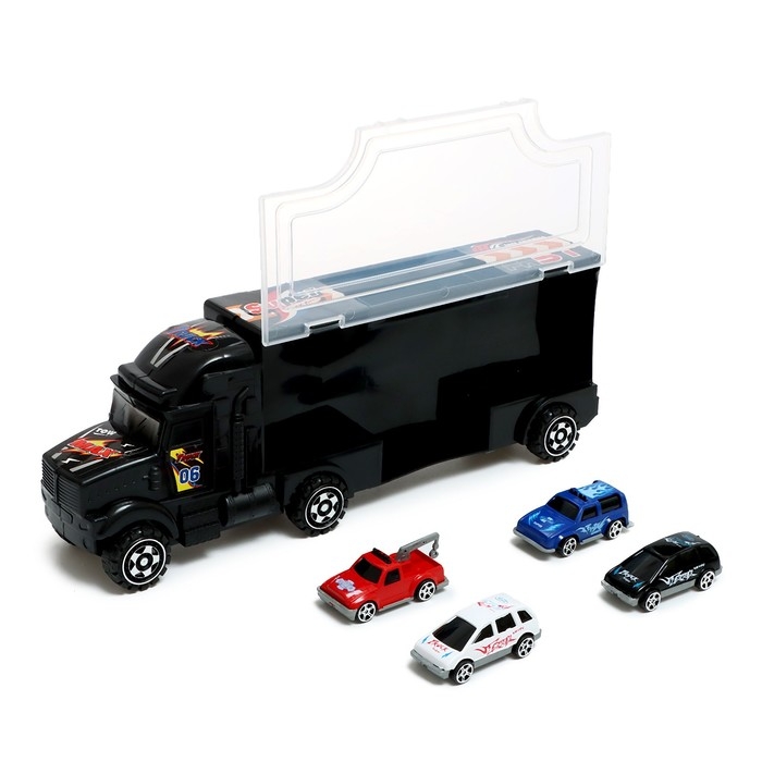 Грузовик «Автовоз», с 4 машинками цвет МИКС Грузовик «Автовоз», с 4 машинками цвет МИКС