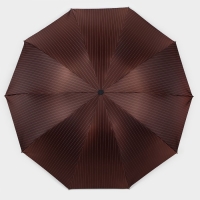 Зонт механический &laquo;Полоска&raquo;, эпонж, 4 сложения, 10 спиц, R = 53/61 см, D = 122 см, цвет МИКС