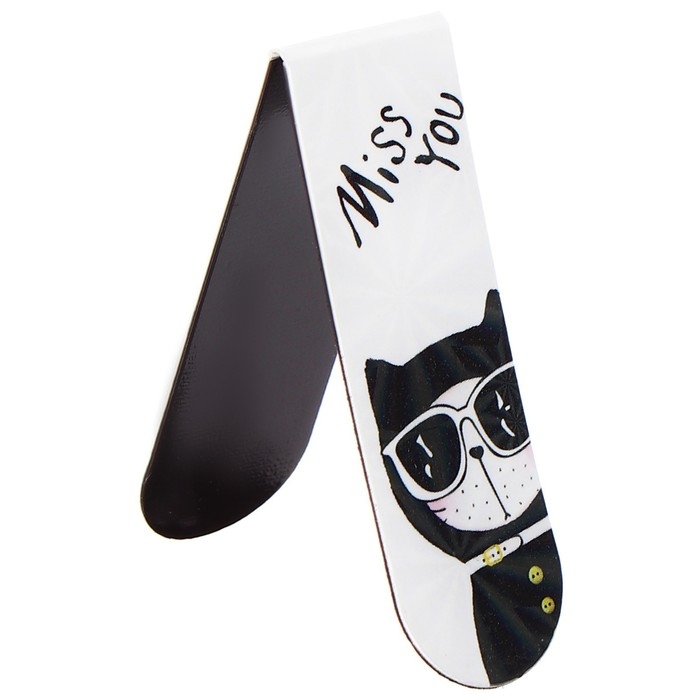 Набор магнитных закладок для книг Calligrata 6 штук, Набор магнитных закладок для книг Calligrata 6 штук, "Кошки", МИКС