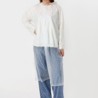 Дождевик взрослый плащ «терПИТЕРпи», размер 42-48, цвет белый Дождевик взрослый плащ «терПИТЕРпи», размер 42-48, цвет белый