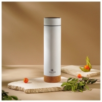 Термос с термометром Sima-Land Home, 500 мл, цвет белый Термос с термометром Sima-Land Home, 500 мл, цвет белый