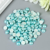 Набор для творчества половинка жемчужины голубая d=0,8 см 20гр Набор для творчества половинка жемчужины голубая d=0,8 см 20гр